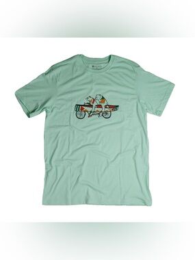 Fayettechill Tandem Bears Tee | Arctic Mint | Unisex Size Large